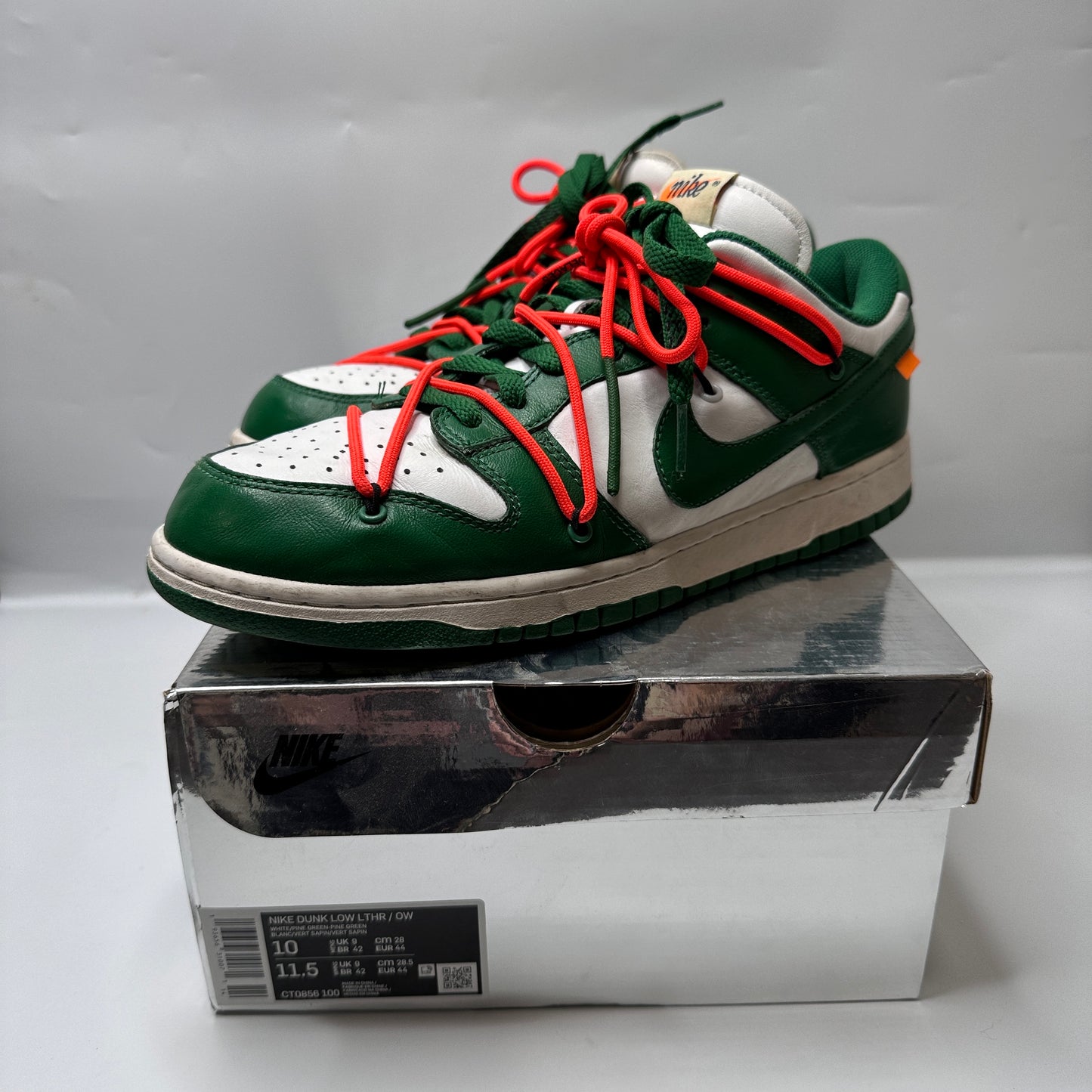 Nike Dunk Low x Off White Pine Green