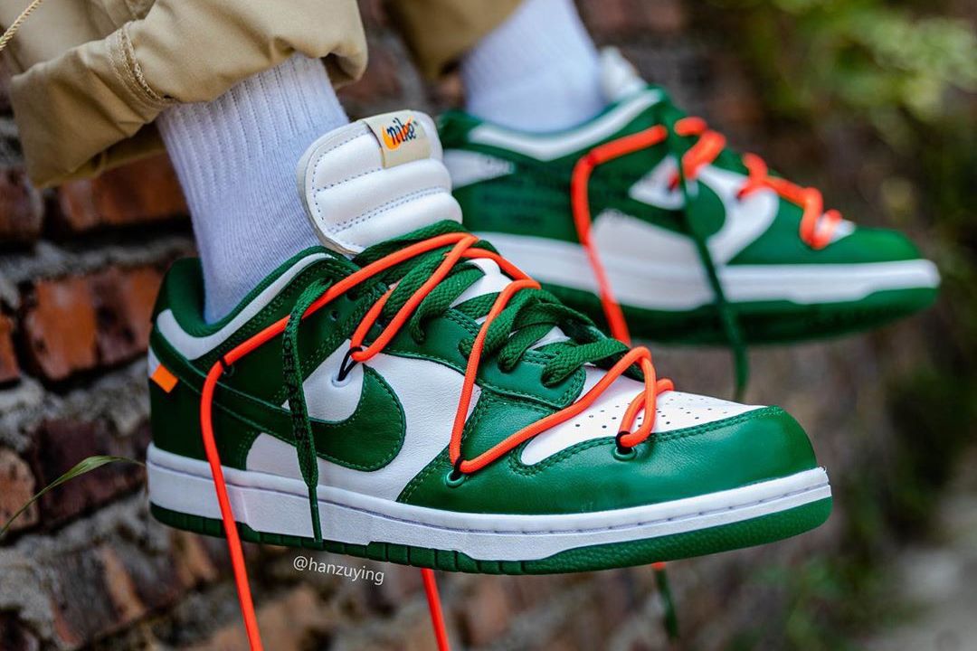 Nike Dunk Low x Off White Pine Green