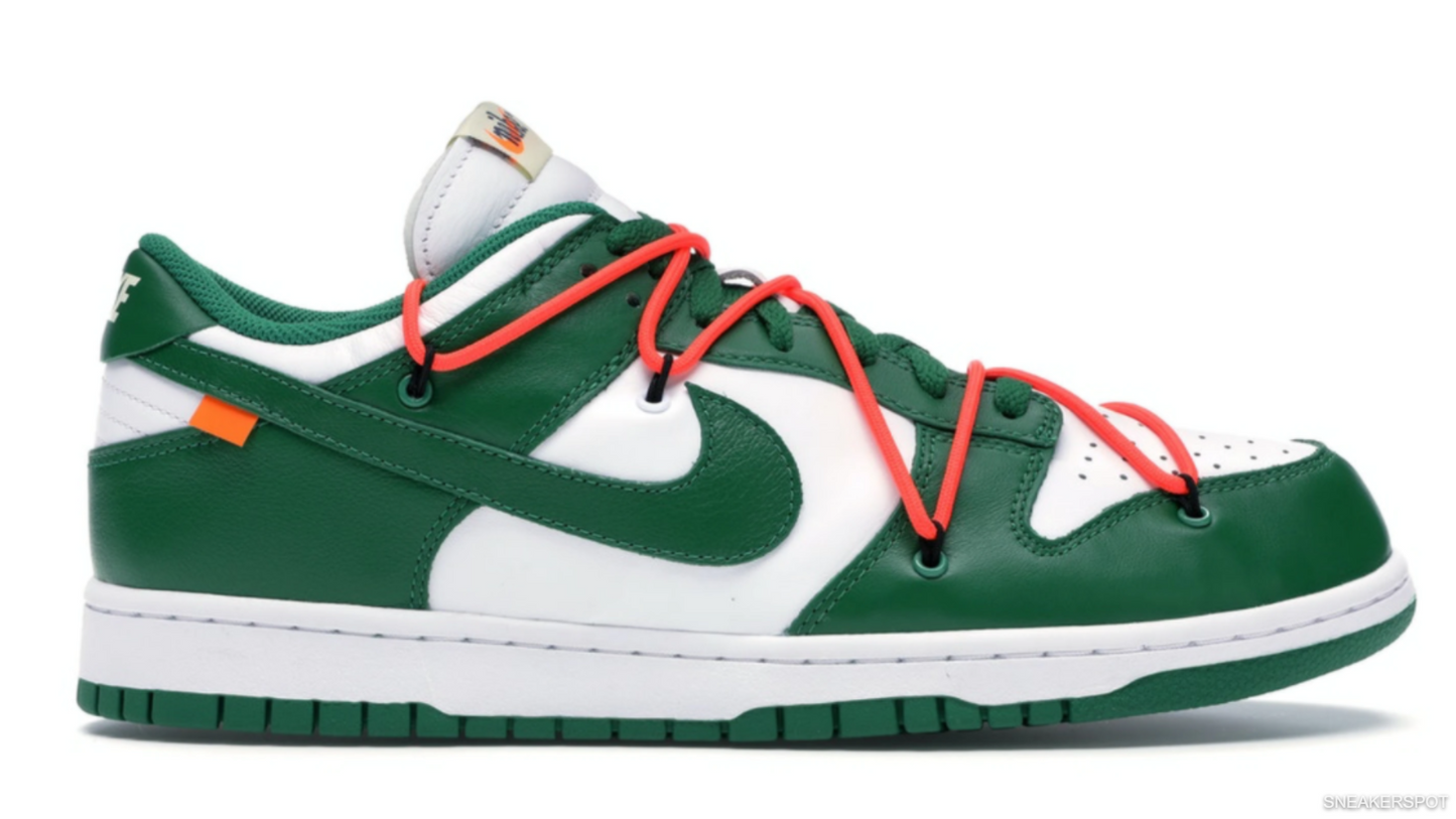 Nike Dunk Low x Off White Pine Green