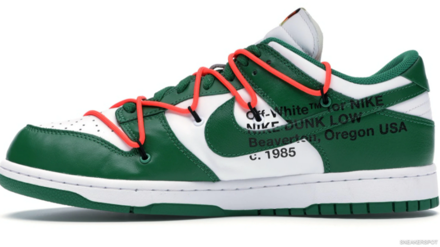 Nike Dunk Low x Off White Pine Green