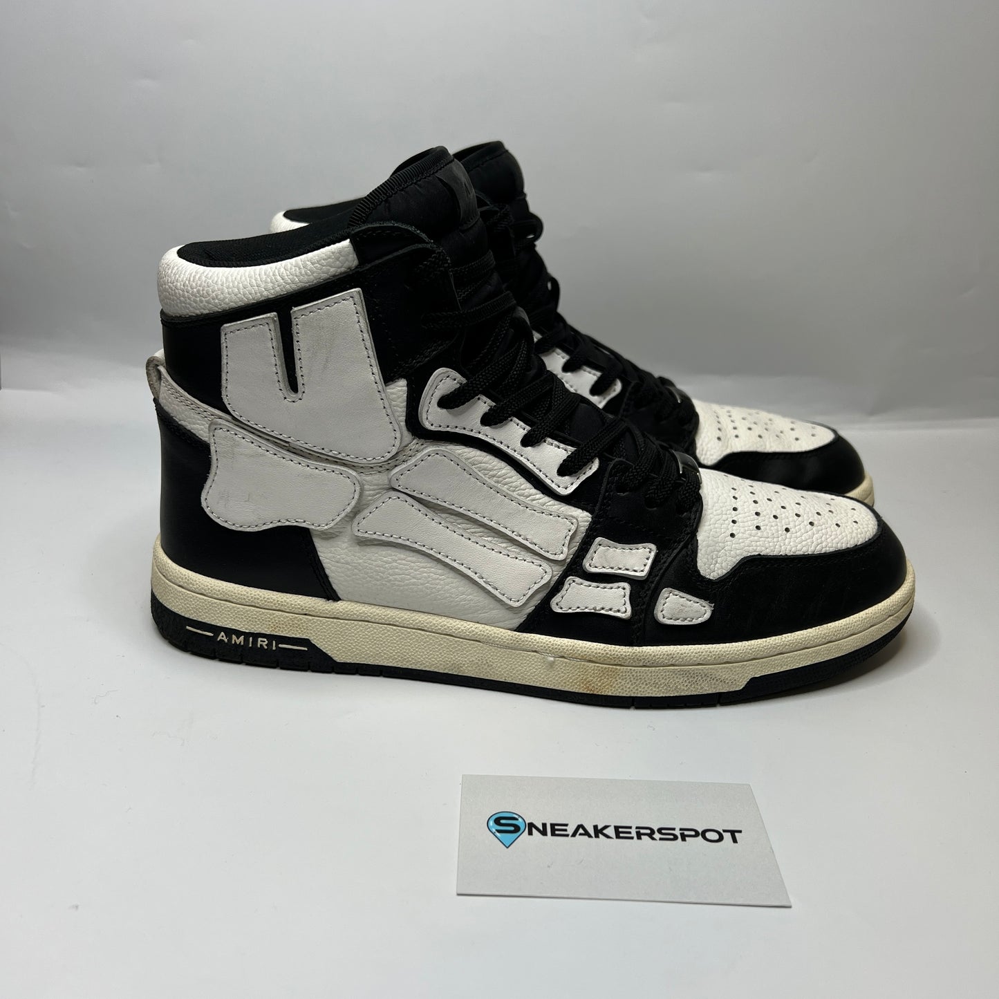Amiri Skel Top Hi Black White