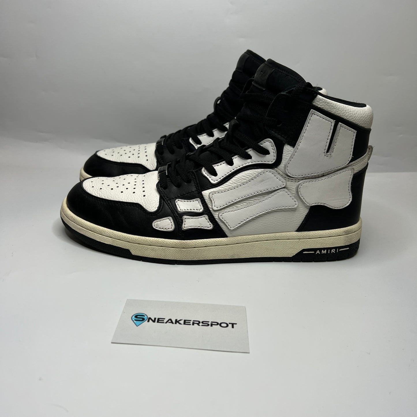 Amiri Skel Top Hi Black White