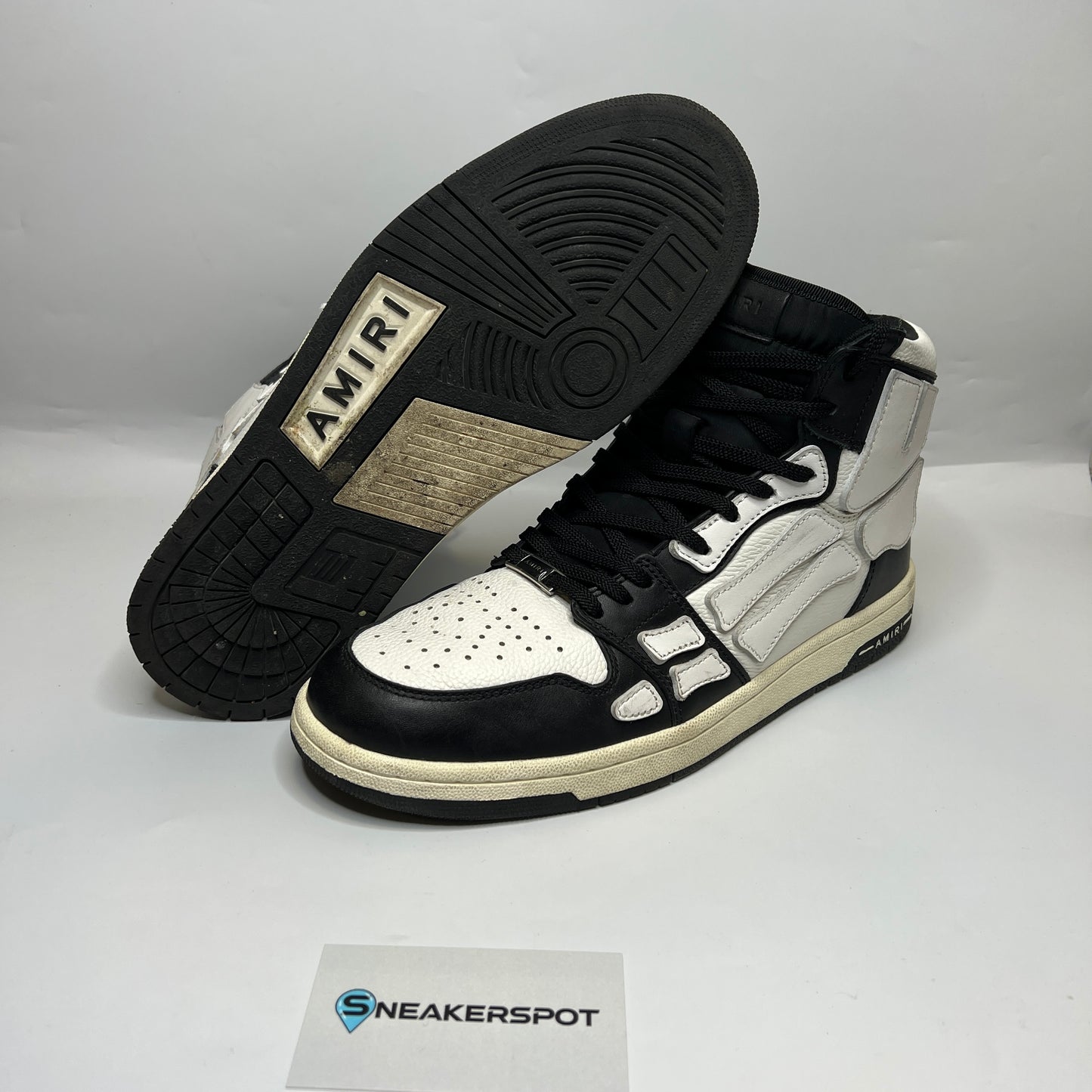 Amiri Skel Top Hi Black White