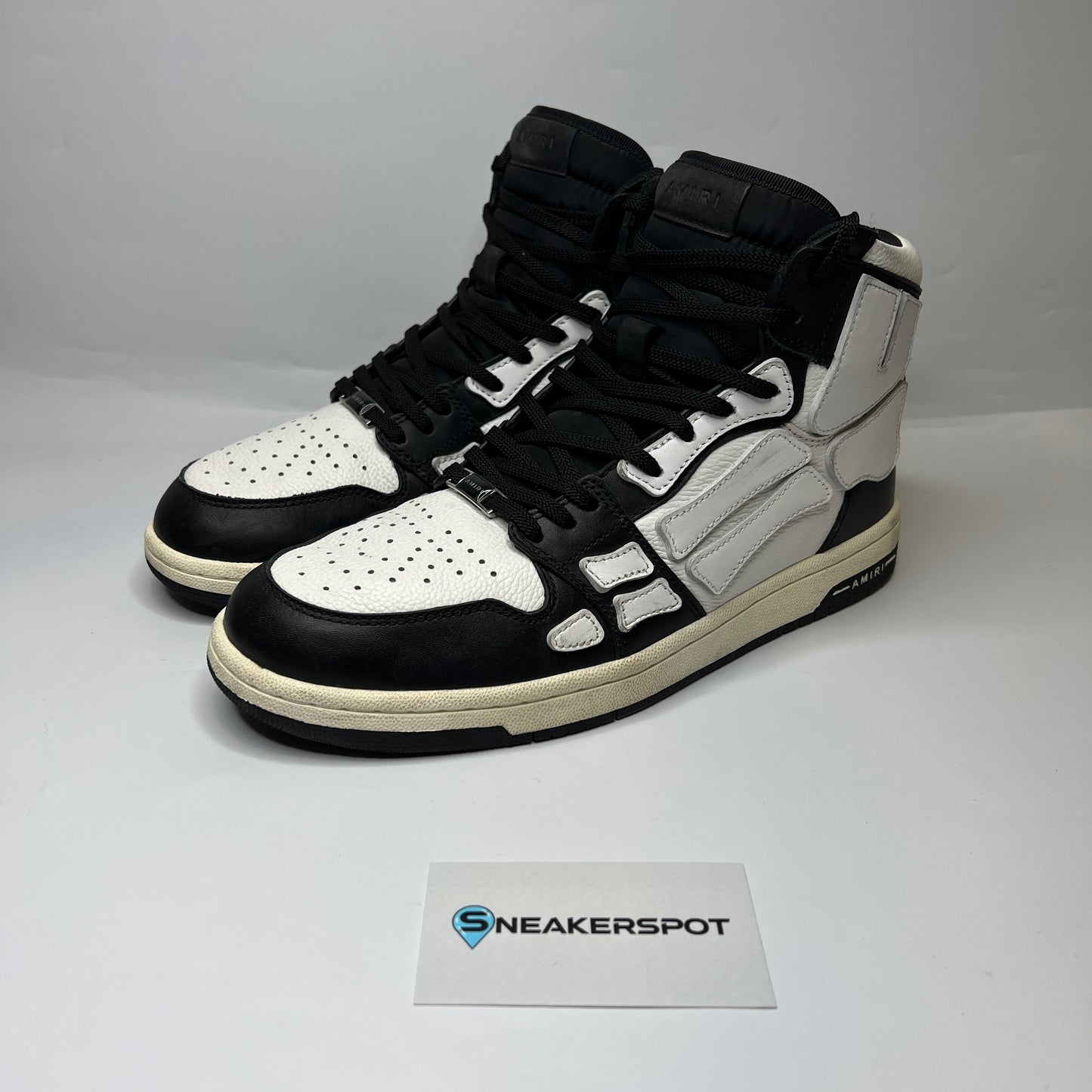 Amiri Skel Top Hi Black White