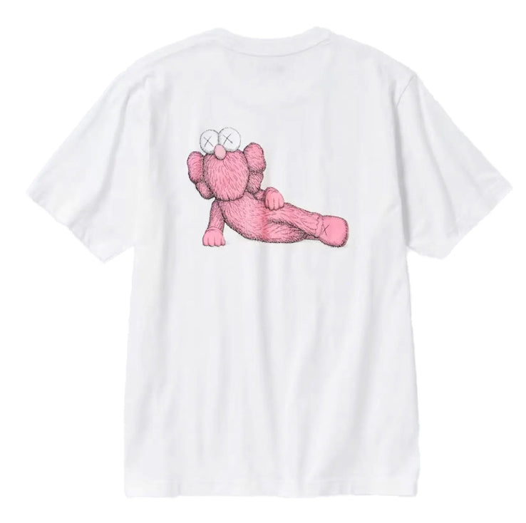 KAWS x UNIQLO White Pink T Shirt